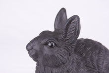 Black Rabbit Resin Figurine Pet Urn