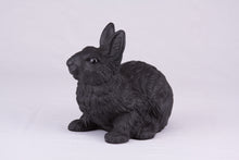 Black Rabbit Resin Figurine Pet Urn