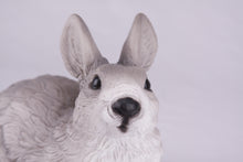 Gray Rabbit Resin Figurine Pet Urn