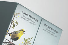 Birds Pewter Companion Urn - Left Side - Artistic