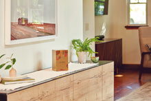 Foliage Leaf Bronze Companion Urn - Left Side - Lifestyle