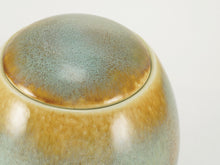 Ocean Blue Dome Top Ceramic Adult Cremation Urn - Artistic