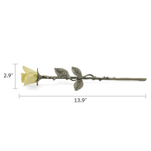 Yellow Rose Keepsake Urn - Dimensions