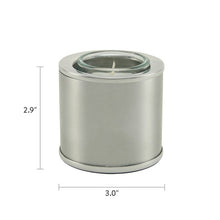 Pewter Mini Memory Light Small Pet Cremation Urn - Dimensions