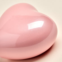Pearl Pink Glossy Heart Small Cremation Urn - Artistic