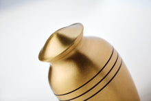 Classic Bronze Three Band Medium Cremation Urn - Artistic