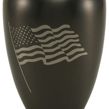 American Patriot Flag Slate Adult Cremation Urn - Artistic