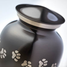 Classic Slate Paw Print Band Pet Extra Large Cremation Urn - Artistic