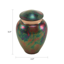 Classic Raku Keepsake Urn - Dimensions