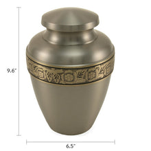 Elysium Pewter Adult Cremation Urn - Dimensions