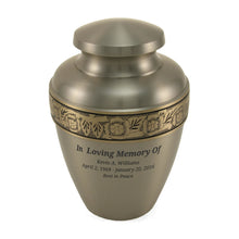 Elysium Pewter Adult Cremation Urn - Personalized