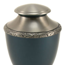 Heirloom Indigo Adult Cremation Urn - Artistic