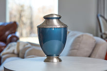 Heirloom Indigo Adult Cremation Urn - Lifestyle