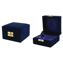 Matte Periwinkle Brass Heart Keepsake Urn - Box