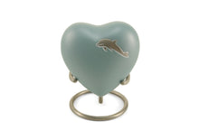 Aero Dolphin Heart Keepsake Urn - Artistic