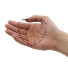 Deep Purple Aluminum Heart Keepsake Urn - Dimensions