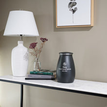 Tapered Black Granite Extra Large Pet Cremation Urn - Lifestyle