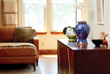 Blue Butterfly Cloisonné Adult Cremation Urn - Lifestyle