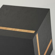 Ebony and Bamboo Contemporary Extra Large Cremation Urn - Artistic