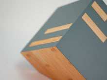 Geometric Bamboo Matte Sage Adult Cremation Urn - Artistic