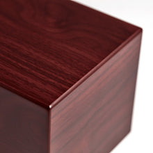 Cherry Woodgrain Box Small Cremation Urn - Artistic