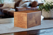 Natural MDF Woodgrain Extra Large Cremation Box Urn - Lifestyle