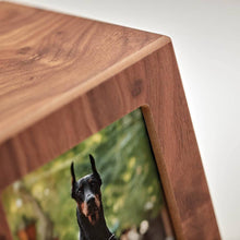 Natural Finish Photo Frame Large Pet Cremation Urn - Artistic