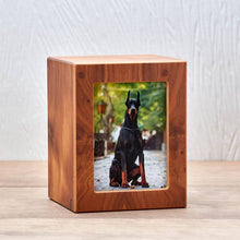 Natural Finish Photo Frame Large Pet Cremation Urn - Lifestyle