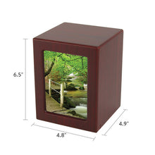 Cherry Photo Frame Large Pet Cremation Urn - Dimensions