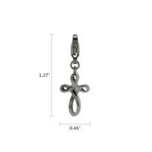 Stainless Steel Infinity Cross Cremation Charm - Dimensions