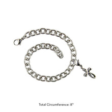Stainless Steel Infinity Cross Cremation Bracelet - Dimensions