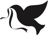Birds/Dove with Ribbon