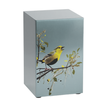 Birds Pewter Companion Urn - Left Side