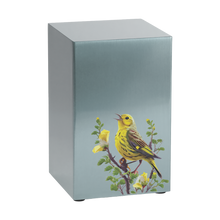 Birds Pewter Companion Urn - Right Side