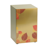 Foliage Leaf Bronze Companion Urn - Left Side