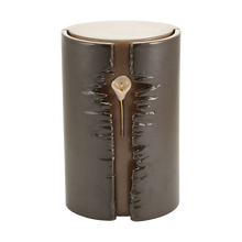 Taupe Lily Column Lighted Ceramic Adult Cremation Urn