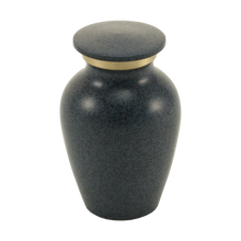 Classic Granite Blue Gold Accent Ring Keepsake Urn