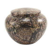 Classic Round Mossy Oak Extra Large Pet Cremation Urn