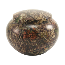 Classic Round Mossy Oak Large Pet Cremation Urn