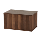 Dimensional Walnut Wood Screw Closure Adult Cremation Urn