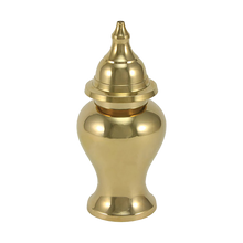 Shiny Brass Extra Small Pet Cremation Urn