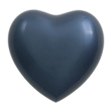 Moonlight Blue Brass Heart Keepsake with Glossy Finish