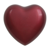 Crimson Brass Heart Keepsake with Glossy Finish