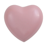 Pink Brass Heart Keepsake with Pearl Gloss Finish 