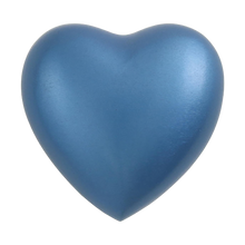 Blue Aluminum Heart Keepsake with Jewel-Tone Gloss