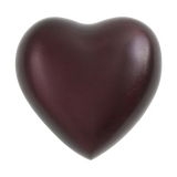 Ruby Red Aluminum Heart Keepsake Urn