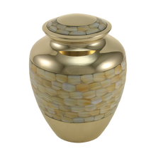 Brass Mother of Pearl Extra Large Cremation Urn