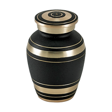 Brass Onyx Engraving Band Black Keepsake Urn