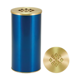 Blue Diamond Lid Stainless Scattering Adult Cremation Urn