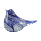 Songbird Azure Glass Keepsake Urn